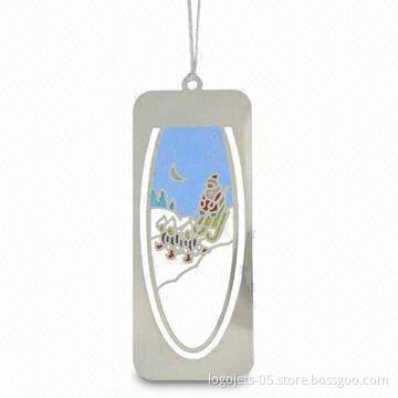 Photo Etched Brass Bookmark with Color Filled, Customized Shapes are Welcome